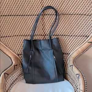 Zara Basic Tote w/ Chrome Hardware